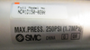 SMC NCA1D150-0200 Pneumatic Tie-Rod Cyllinder 250PSI 2" Stroke W/ Rod Clevis