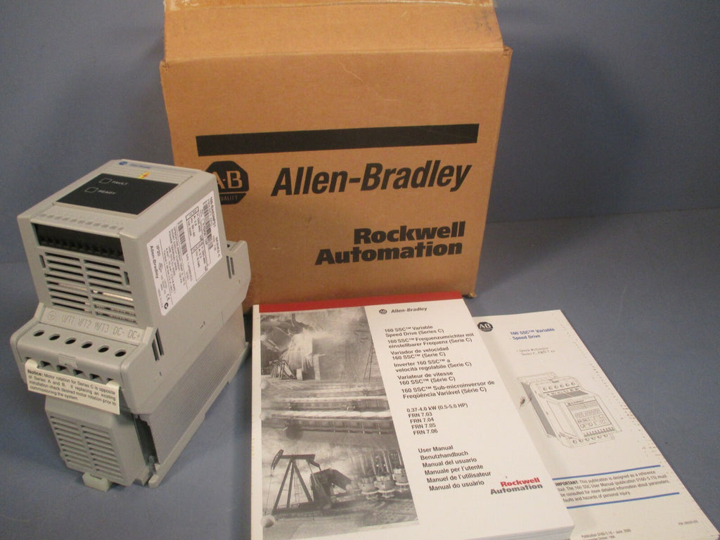 ALLEN-BRADLEY VARIABLE SPEED DRIVE FRN 7.06 SERIES C 160-BA03NPS1