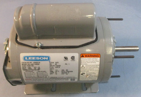 Leeson 100825.00 Electric Fan Motor A4P11NR3G 1075RPM 1PH 1/3HP 1/2" Shaft Dia