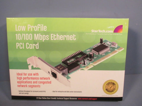 StarTech 1Port Low Profile 10/100Mbps Ethernet Network PCI Card ST100SLP