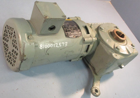 Baldor VM3546T Motor 1725RPM 1HP 60Hz W/ Morse Gear Reducer 25GSA 20:1 Ratio