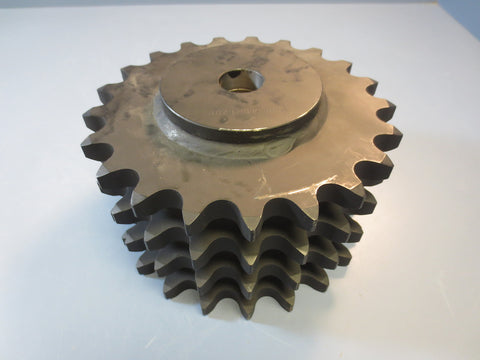Sprocket 100 Pitch 4 Row 21 Teeth 1.25" Bore Model 100-4B21Z001