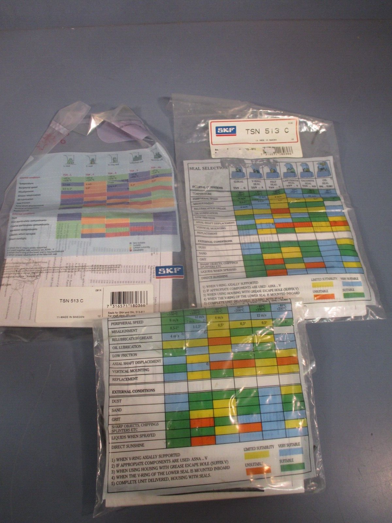 LOT OF (3) SKF BI-ROTOR REPAIR KIT TSN 513C