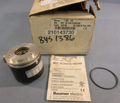 Baumer Electric BHT 16.24A72/404769 Incremental Hollow Shaft Encoder