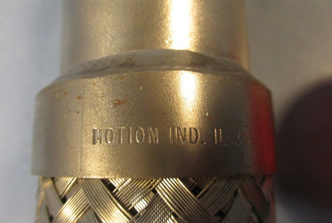 Motion Ind M304/L40WMBTVM050040 14-1/8" Long Stainless Braid Flex Hose New