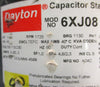 Dayton 6XJ08 Capacitor Start Motor 1/4 HP 1725 RPM 1 PH 1/2" Shaft Dia