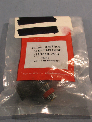 ARO Air Flow Control, 150 PSI, 1/4 NPT MX TUBE, DAMS FLOW CONTROL 119310255