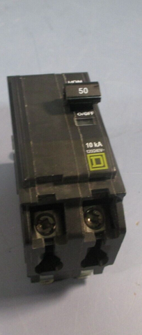 Square D Bolton Mianture Circuit Breaker 50 Amp 2 Pole 120/240V QOB250