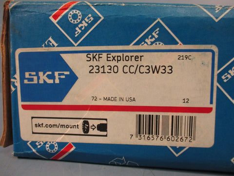 SKF 23130 CC/C3W33 Spherical Roller Bearing 150mm Bore 250mm OD, 80mm WD
