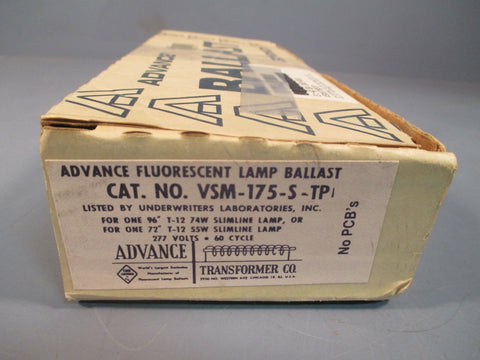ADVANCE LAMP BALLAST 277V 60Hz VSM175STP