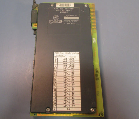 Allen Bradley 1771IAD 120V AC Input Module 0.25 Amps at 5VDC Used