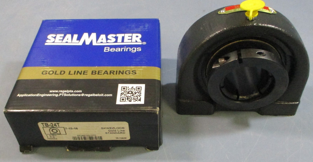 Sealmaster TB-24T Tapped Based Pillow Block Bearing 1-1/2" Bore