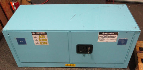 Justrite 891302 Acid and Corrosive Storage Cabinet SureGrip EX 12 Gallon 43" W