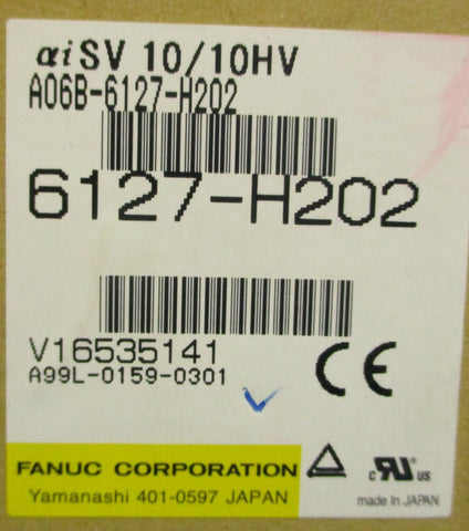 Fanuc aiSV 10/10HV A06B-6127-H202 Servo Amplifier Ser E 565-679V Input, 2.1kW