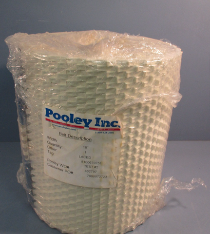 Pooley Inc. Opened Ended Conveyor Belt 10" Width 8100670751