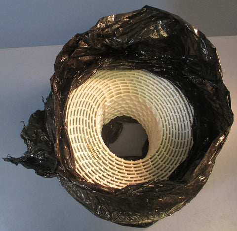 White PVC Crescent Top P-19 Conveyor Belt 50' x 7"