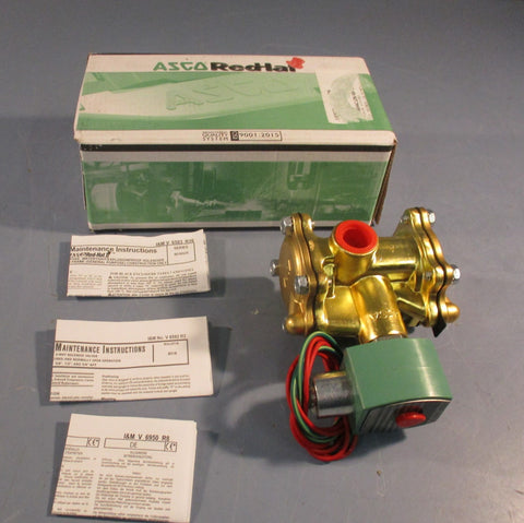 ASCO 8316G064 Solenoid Valve 24VDC 120VAC 1/2"NPT 10-125/150psi