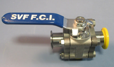 SVF Flow Controls TSC76666TT 3-Way Stainless Flanged Ball Valve 1000 PSI