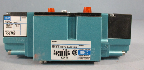 MAC VALVES INC 82AACBAATMDAAP1DA w/TMDAAJ1DA Solenoid Valve 110/120VAC
