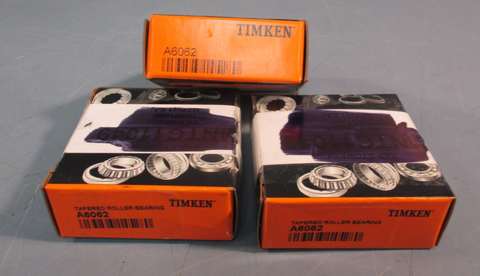 Lot of (3) Timken A6062 Tapered Roller Bearing Cone