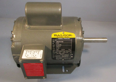 Baldor 35J718522 Thermally Protected 1/3 HP Motor 1 Phase 115/230V, 1140 RPM
