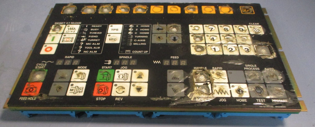 Yamazaki Mazak KS-YZ17A-1-2A Operator Panel BN300B805 KS-YZ 17B-1