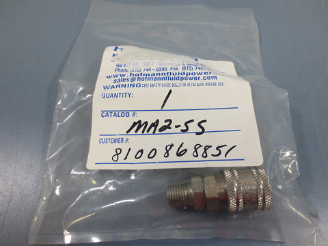 Hoffman MA2SS MA2SS 1/4" Inch Air Fitting Socket Stainless Steel