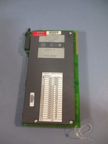ALLENBRADLEY 120V AC/DC INPUT MODULE SERIES B 1771IAD