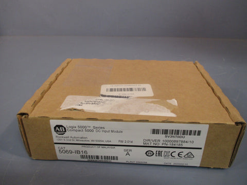 AllenBradley LOGIX Compact 5000 DC INPUT MODULE SER A FW 2.014 5069IB16 SEALED
