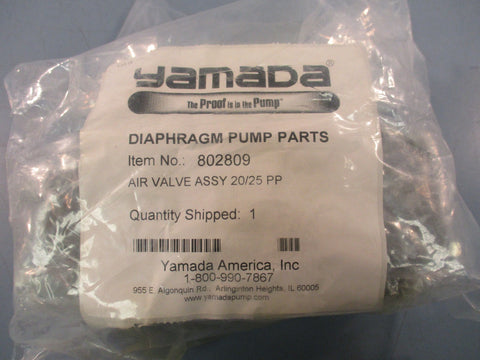 Yamada 802809 Air Valve Assembly 20/25 PP 6" Length 3" Height 3" Width