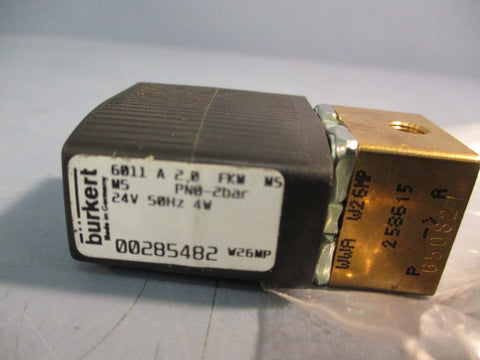 BURKERT 00285482 Solenoid Valve, 24V 50Hz 4W