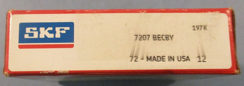 SKF 7207 BECBY Angular Contacct Ball Bearing 25mm Bore 72mm OD 17mm W