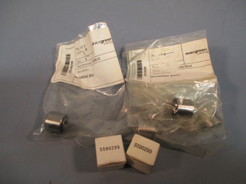 Lot of 7 Evergreen Yoke Bearing Roller, ID=1/4", OD=5/16", Length=1/2" 5590299