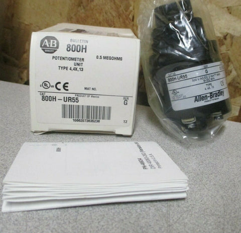 ALLENBRADLEY POTENTIOMETER 2 WATT MAX 300 VAC SERIES G 800HUR55