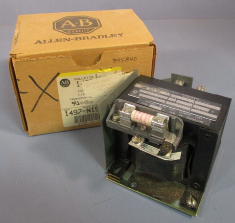 ALLEN BRADLEY CONTROL CIRCUIT TRANSFORMER 208V 60HZ 120V 60HZ SER. B 1497N15