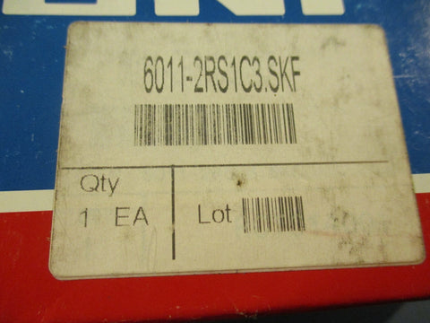 SKF 6011-2RS1C3 Radial/Deep Groove Ball Bearing 55mm ID 90mm OD Lot of 2