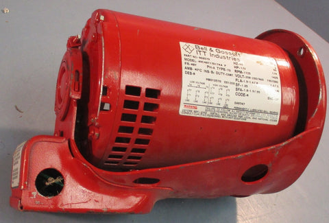 Bell & Gossett 903579 Motor AVC48T17D174A 60Hz 1725RPM 1/3HP 460V