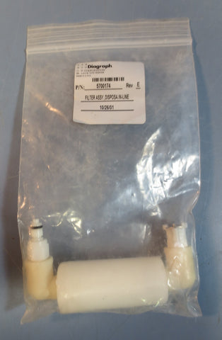 ITW Diagraph Disposable InLine Filter Assembly P/N 5700174 Rev E New