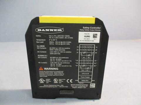 BANNER XS2RO Safety Controller, Relay Safety Output Module 85075