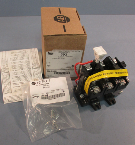 Allen Bradley 592EUTB Series A Eutectic Overload Relay Nema SZ 01
