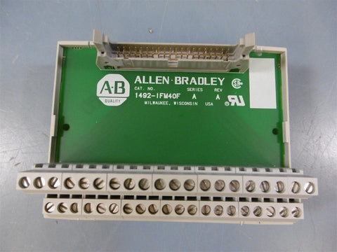 New Allen Bradley 1492IFM40F Series A REV A Terminal Module