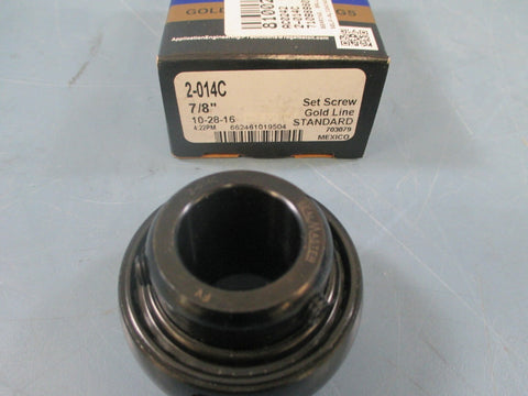 Sealmaster 2014C 7/8" Set Screw Ball Bearing Insert New