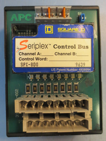 Square D Seriplex Control Bus Model SPX8D0