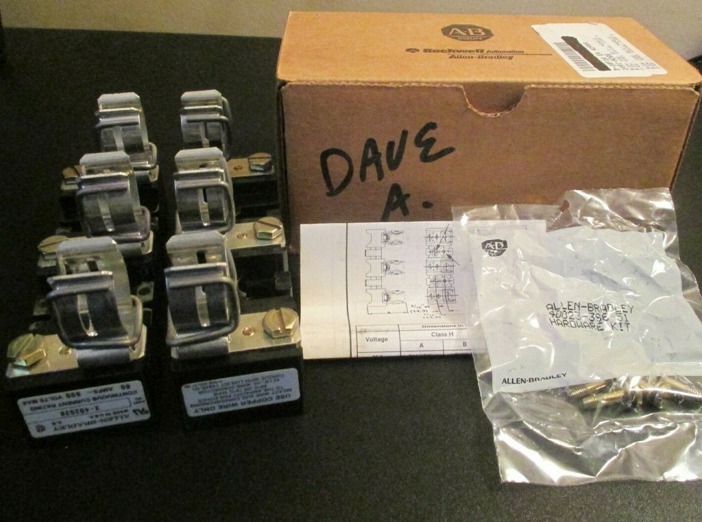 Allen-Bradley 3-Pole Fuse Block 31-60 AMP 600 Volt Ser A Cat 1491-N266