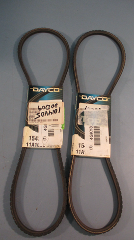 LOT OF (2) DAYCO 15420 ACCESSORY DRIVE BELT, TOP COG