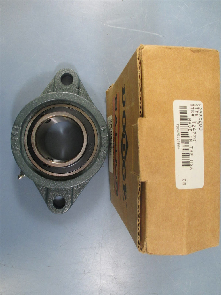 Dodge F2BSC200 2" Bore Flange Block Ball Bearing - New