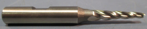 Weldon 3° Tapered End Mills T34C2 1/8" DIA 3/8" SHK 1" LOC USA