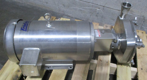Fristam FPR742180 Hygenic Centrifugal Pump w/ Baldor CSSEWDM3711T 10HP Motor