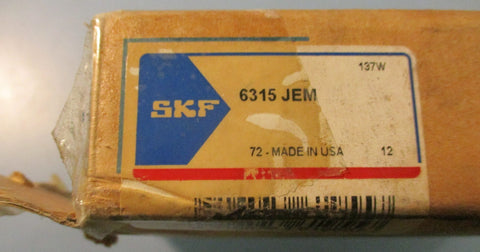 SKF 6315 JEM Deep Groove Ball Bearing 75mm Bore 160mm OD 37mm Width