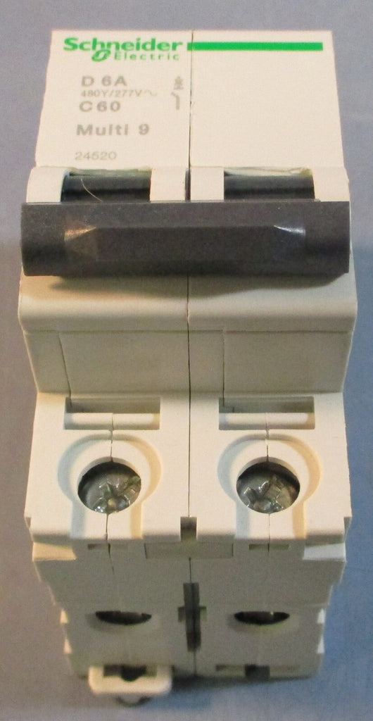 Schneider Electric 24520 Circuit Breaker 480Y/240VAC D 6A C60